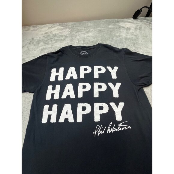 Duck Commander Mens Medium Black "Happy Happy Happy" Phil Robertson Shirt - Picture 6 of 7